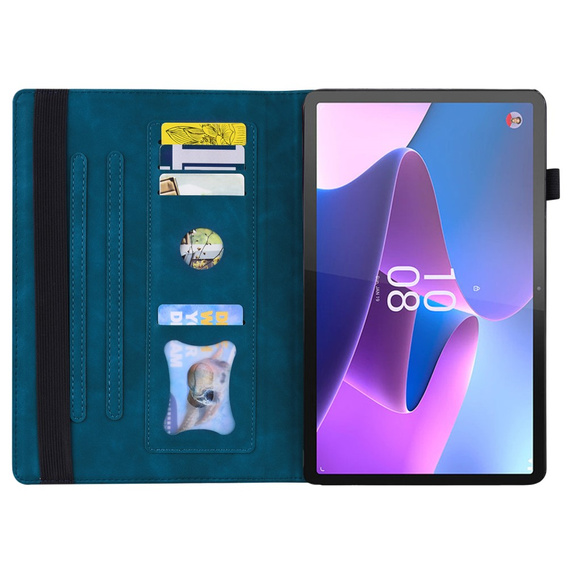 Puzdro pre Lenovo Tab P11 Pro Gen 2 TB132FU TB132XU 11.2", Classic, s priestorom pre stylus, modré