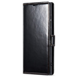 Klapkové puzdro pre Samsung Galaxy S23 Ultra, ERBORD Waxy Wallet, čierne