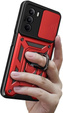 Obal na mobil pre Realme C71, CamShield Slide, červené