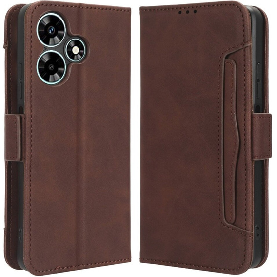 Klapkové puzdro pre Infinix Hot 30, Card Slot, hnedé