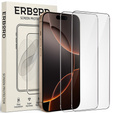 2x tvrdené sklo ERBORD 9H Hard Glass na displeji pre iPhone 17 Pro/17/16 Pro
