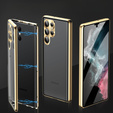 Puzdro pre Samsung Galaxy S23 Ultra, Magnetic Dual Glass, zlaté