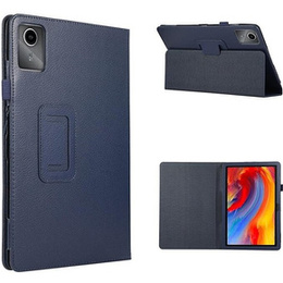 Puzdro pre Lenovo Tab M11, bi-fold, s chlopňou, tmavomodré