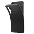 Puzdro Spigen pre Samsung Galaxy S24 FE, Liquid Air, čierne + tvrdené sklo 9H