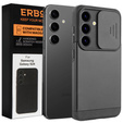 Obal na mobil pre Samsung Galaxy S24, ERBORD CamProtect Slide Camera, čierne