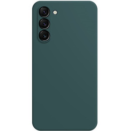 Obal na mobil pre Samsung Galaxy S24, Silicone Lite, tmavozelené