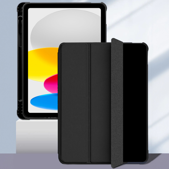 Puzdro pre iPad 10.9 2022 10 Gen, Smart Pencil, so slotom na stylus, čierne
