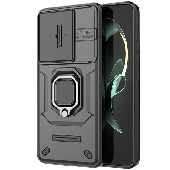 Puzdro pre Xiaomi 13T / 13T Pro, KickStand Camera Lens, čierne