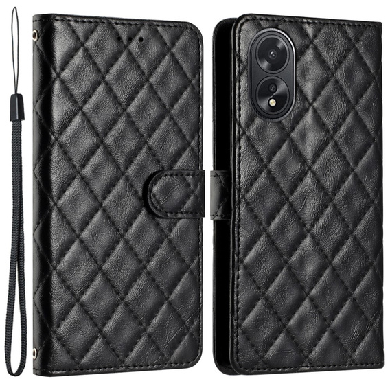 Klapkové puzdro pre Oppo A38 4G / Oppo A18 4G, Wallet, BINFEN COLOR, čierne