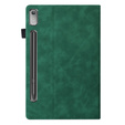 Puzdro pre Lenovo Tab P12, Classic, s priestorom pre stylus, zelený