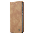 CASEME puzdro pre Samsung Galaxy M33 5G, Leather Wallet Case, hnedé
