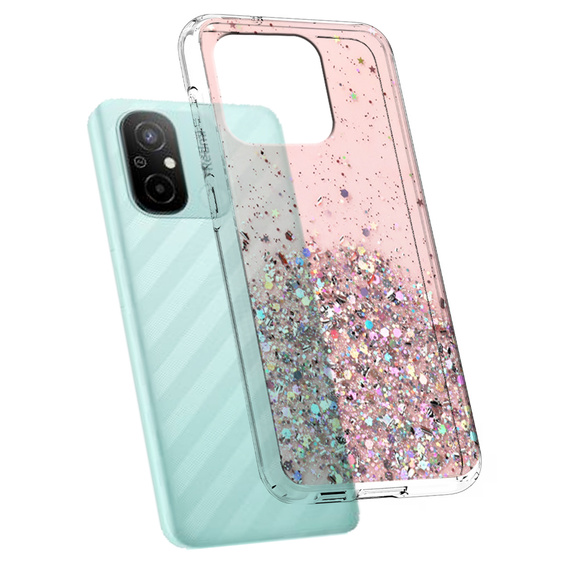 Obal na mobil pre Xiaomi Redmi 12C, Glittery, ružové