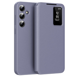 Flipové puzdro pre Samsung Galaxy A55 5G, Smart View Wallet, fialové