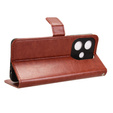 Klapkové puzdro pre Oppo A40 / Oppo A40m, Crazy Horse Wallet, hnedé