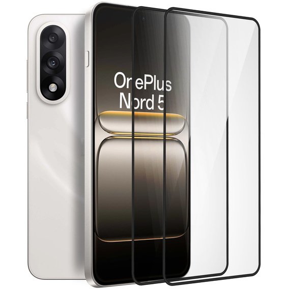2x tvrdené sklo ERBORD 3D pre OnePlus Nord 5 pre celý displej