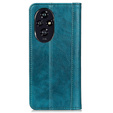Flipové puzdro pre Honor 200 Pro 5G, Split Leather, zelený