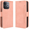 Klapkové puzdro pre Realme Note 70T 4G, Card Slot, ružové