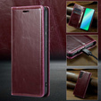 Klapkové puzdro pre Samsung Galaxy S23, ERBORD Waxy Wallet, červené