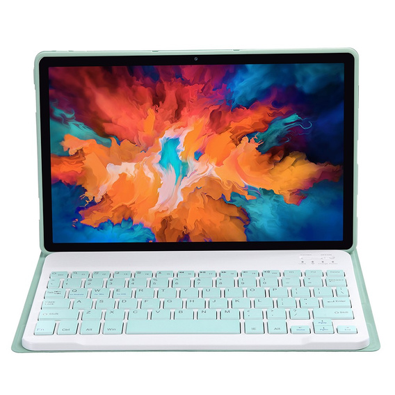 Puzdro + klávesnica Lenovo Tab P11 J606F / P11 5G J607Z, svetlozelené