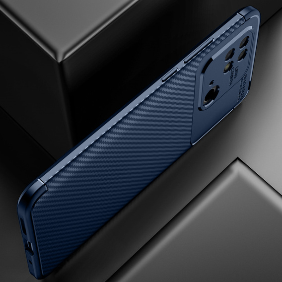 Obal na mobil pre Xiaomi Redmi 10C, Carbon Gel, tmavomodré