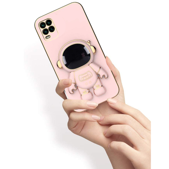 Obal na mobil pre Xiaomi Mi 10 Lite, Astronaut, ružové rose gold