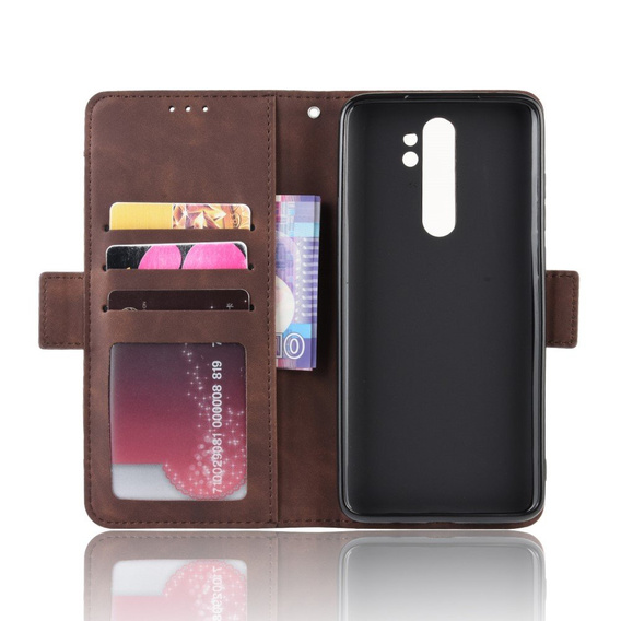 Klapkové puzdro pre Xiaomi Redmi Note 8 Pro, Card Slot, hnedé