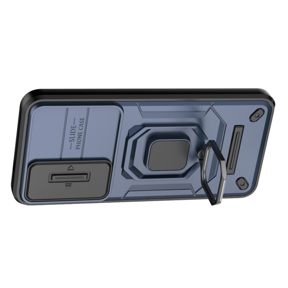 Puzdro pre Samsung Galaxy S24, KickStand Camera Lens, modré