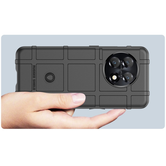 Obal na mobil pre OnePlus 11 5G, Rugged Shield, čierne