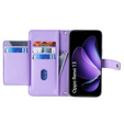 Klapkové puzdro pre Oppo Reno 13, Wallet Zipper Pocket, fialové