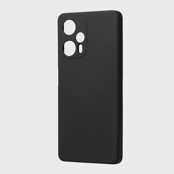Obal na mobil pre Xiaomi Poco F5, Silicone Lite, čierne