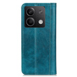 Obal na mobil pre Xiaomi Redmi Note 13 5G, Wallet Litchi Leather, zelený