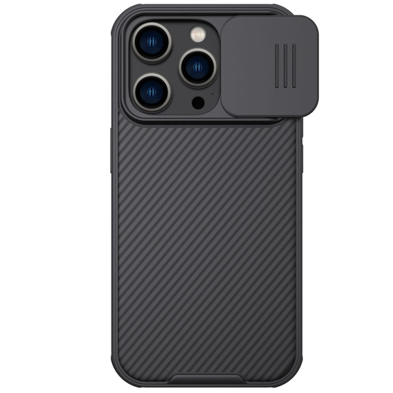 Puzdro pre iPhone 14 Pro, pancierované Nillkin, CamShield Pro, čierne