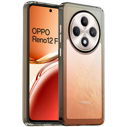 Obal na mobil pre Oppo Reno 12FS / 12F, Fusion Hybrid, transparentné / čierne