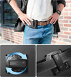 Pancierované puzdro pre Samsung Galaxy Z Flip 4 5G, Dexnor Clip Holder, čierne