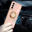 Obal na mobil pre Samsung Galaxy S21 FE, Electro Ring, ružové