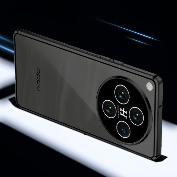 Puzdro pre Oppo Find X8 Pro, Magnetic Dual Glass, čierne
