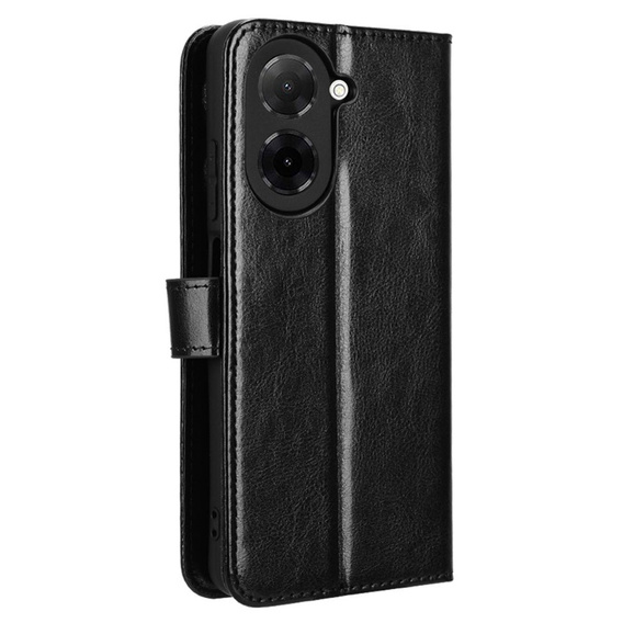 Klapkové puzdro pre Xiaomi Redmi A5, Crazy Horse Wallet, čierne