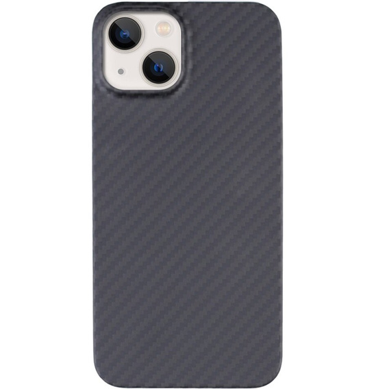 Puzdro pre iPhone 14, Aramid Fiber Cover, čierne