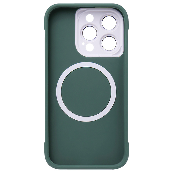 Puzdro pre iPhone 15 Pro Max, ERBORD Armor Mag, zelený