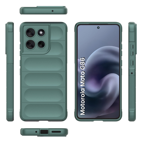 Obal na mobil pre Motorola Moto G86 Power 5G, Gaming Shockproof, zelený