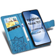 Klapkové puzdro pre Realme Note 70T 4G, Butterfly, modré
