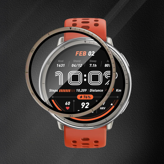 2x hybridné sklo ERBORD pre Amazfit Active 2