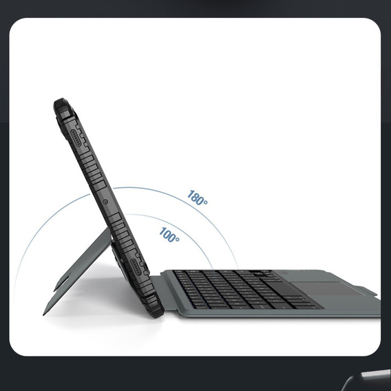 Puzdro + klávesnica Galaxy Tab S9, NILLKIN Bumper Pen Slot, čierne