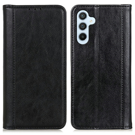 Obal na mobil pre Samsung Galaxy A26, Wallet Litchi Leather, čierne