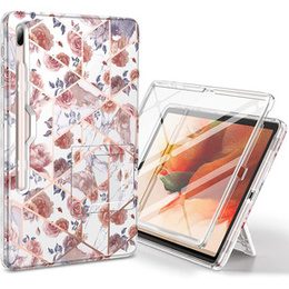 Obal na mobil pre Samsung Galaxy Tab S7 FE, Suritch Full Body Marble, ružové