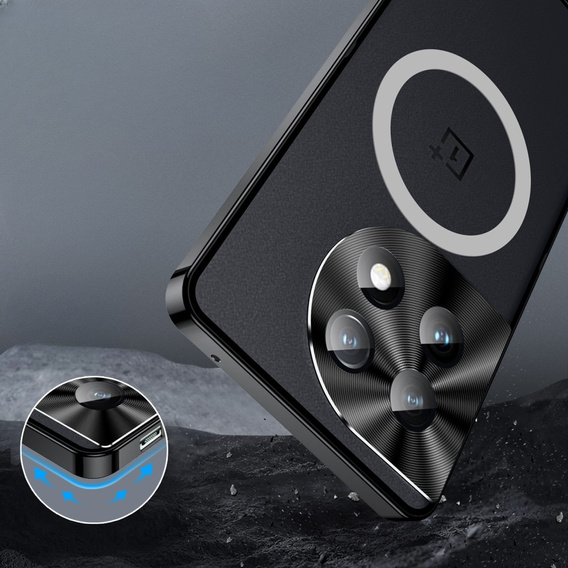 Ochranné puzdro na fotoaparát pre OnePlus 11 5G, CamShield MagSafe, transparentné / čierne