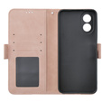 Klapkové puzdro pre Oppo A38 4G / Oppo A18 4G, Card Slot, ružové