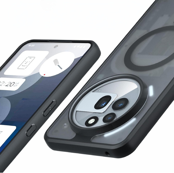 Puzdro pre Nothing Phone 3A Pro, pre MagSafe, ERBORD Matt Case, čierny