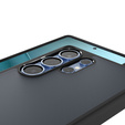 Puzdro Spigen pre Samsung Galaxy S25 Ultra, Ultra Hybrid, čierna / matná + tvrdené sklo 9H