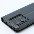 Klapkové puzdro pre Xiaomi 13T / 13T Pro, Crazy Horse Wallet, čierne